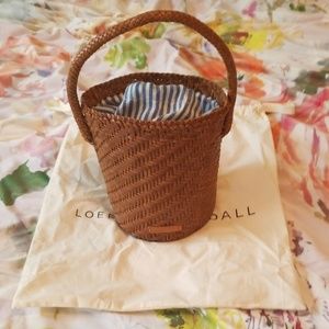 Loeffler Randall Cleo Woven Leather Bucket Bag